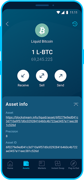 Android with SideSwap app