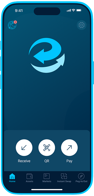 iPhone with SideSwap app